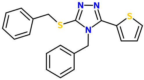 (image for) MC080199 4-Benzyl-3-(benzylsulfanyl)-5-(2-thienyl)-4H-1,2,4-triazole